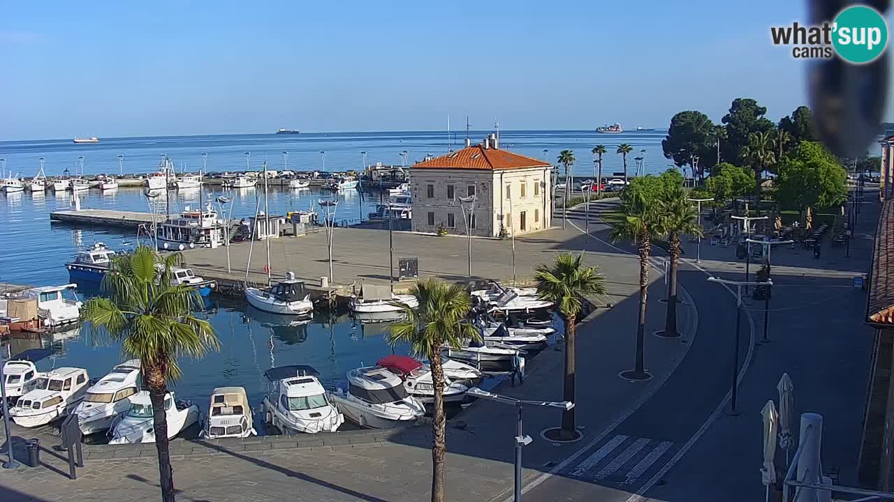 Il porto di Koper – Capodistria live webcam – porto crociere e mercantile – Slovenia