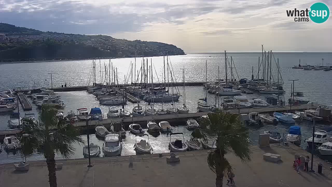 Webcam Capodistria – marina e lungo mare dall’Hotel Grand Koper