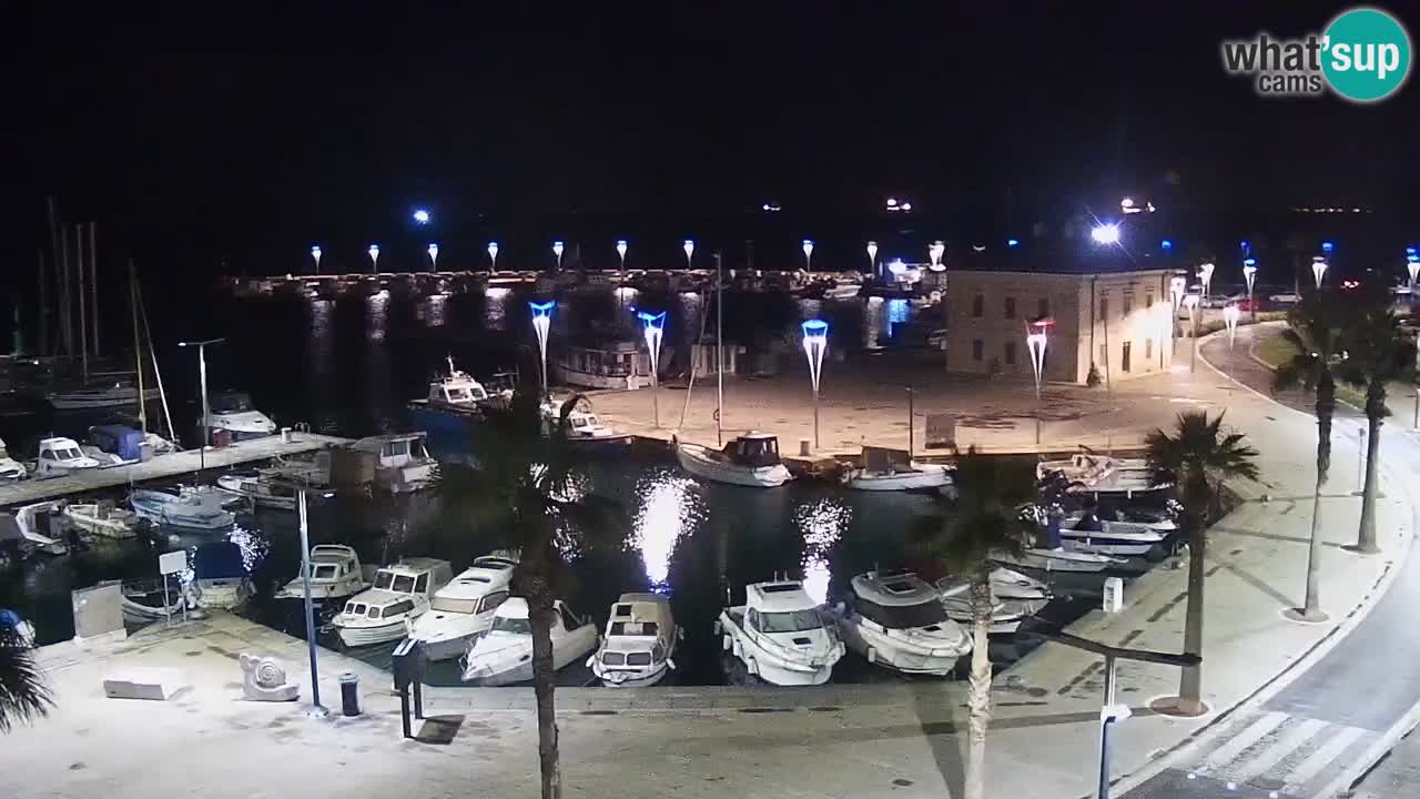 Camera en vivo Koper – puerto deportivo y paseo marítimo desde el Hotel Grand Koper