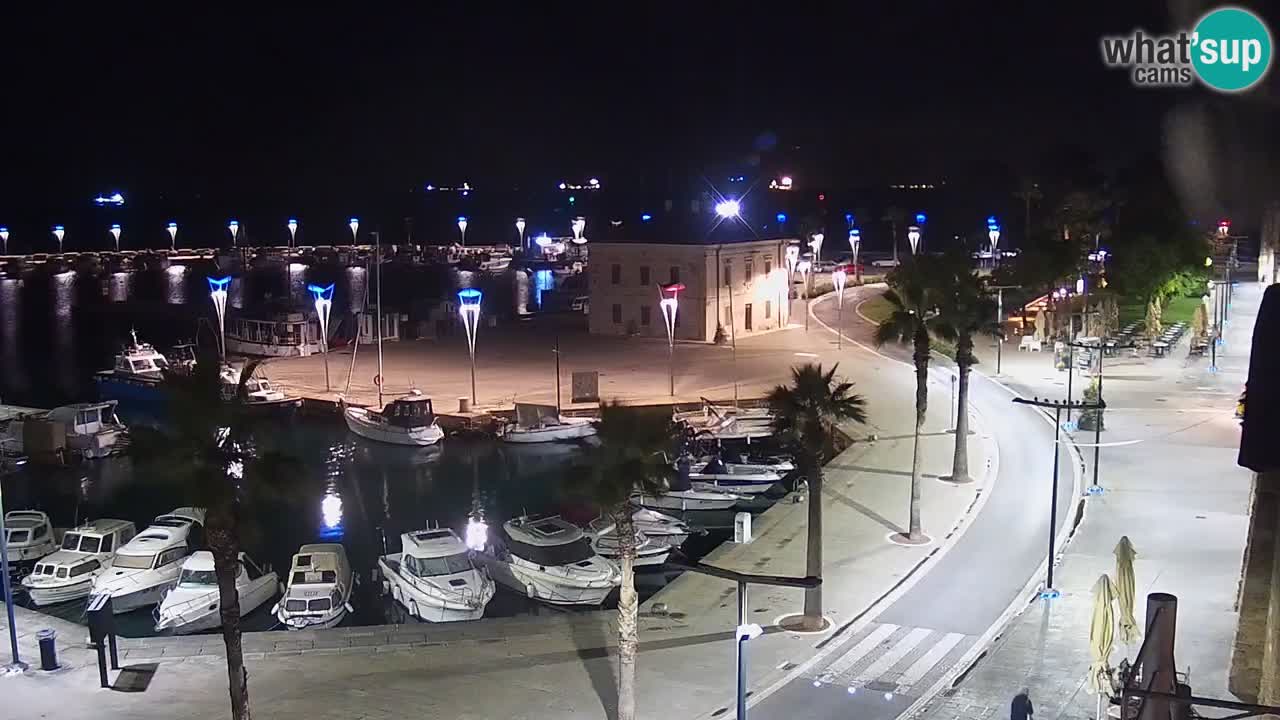Camera en vivo Koper – puerto deportivo y paseo marítimo desde el Hotel Grand Koper