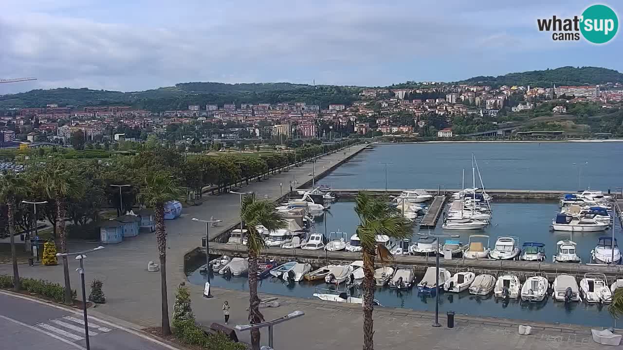 Webcam Capodistria – marina e lungo mare dall’Hotel Grand Koper
