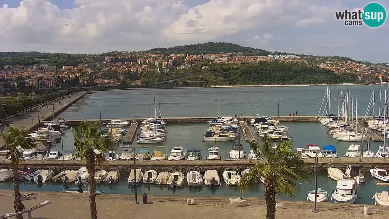 Webcam Capodistria – marina e lungo mare dall’Hotel Grand Koper