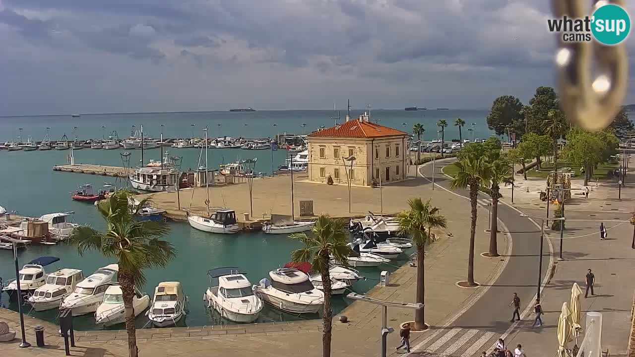 Webcam Capodistria – marina e lungo mare dall’Hotel Grand Koper