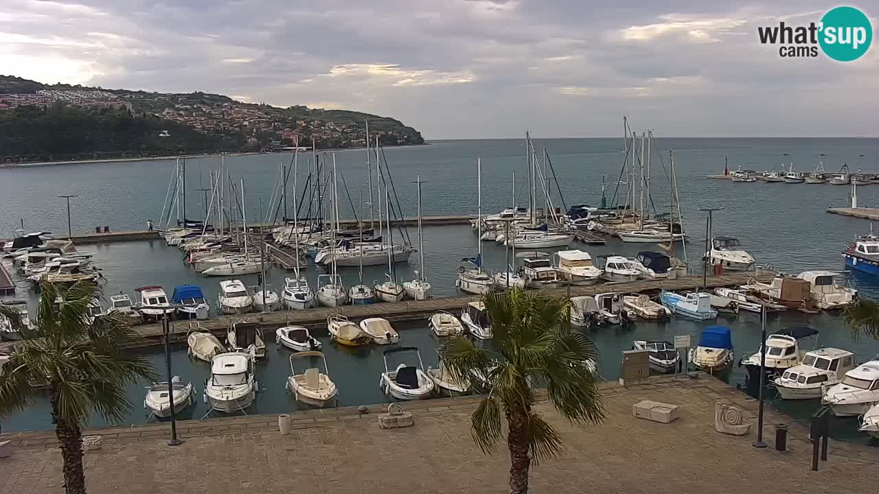 Spletna kamera Luka Koper v živo – Potniški terminal in tovorno pristanišče – Slovenija