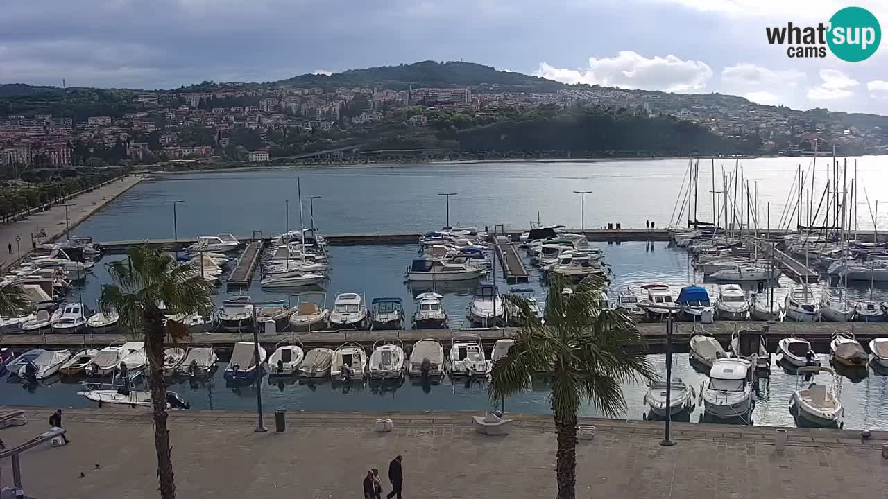 Spletna kamera Luka Koper v živo – Potniški terminal in tovorno pristanišče – Slovenija