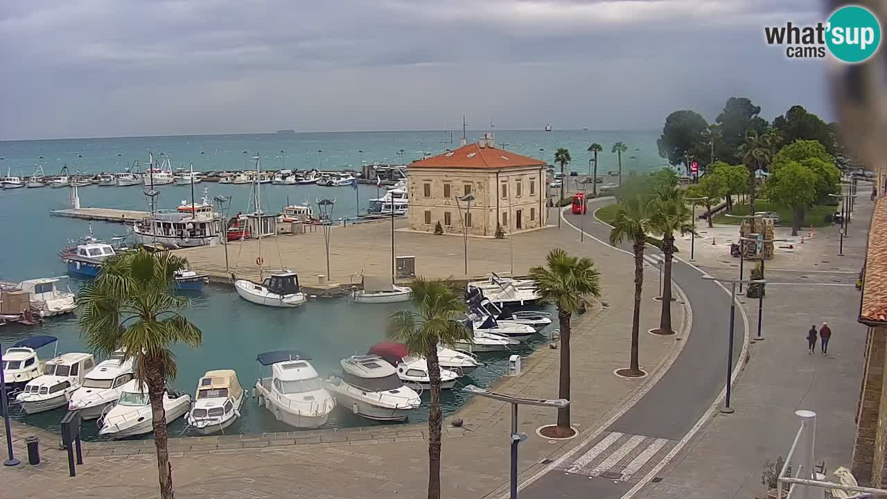 Webcam Capodistria – marina e lungo mare dall’Hotel Grand Koper