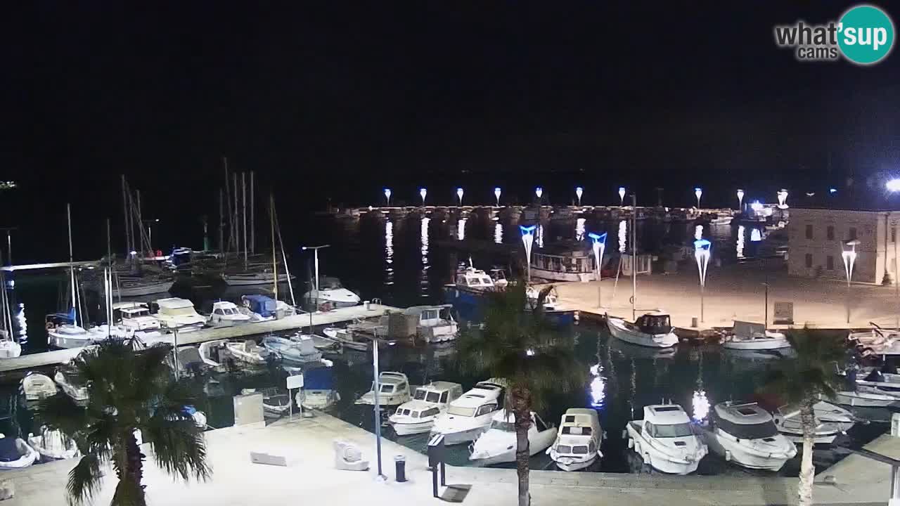 Spletna kamera Koper – Panorama na marino in promenado s Hotela Grand Koper