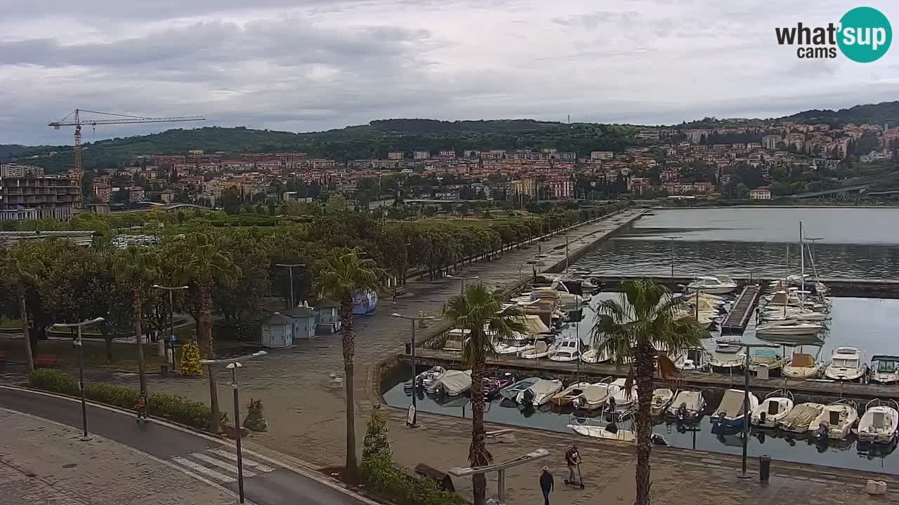 Webcam Capodistria – marina e lungo mare dall’Hotel Grand Koper