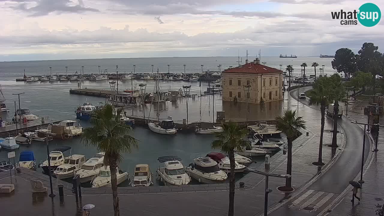 Webcam Capodistria – marina e lungo mare dall’Hotel Grand Koper