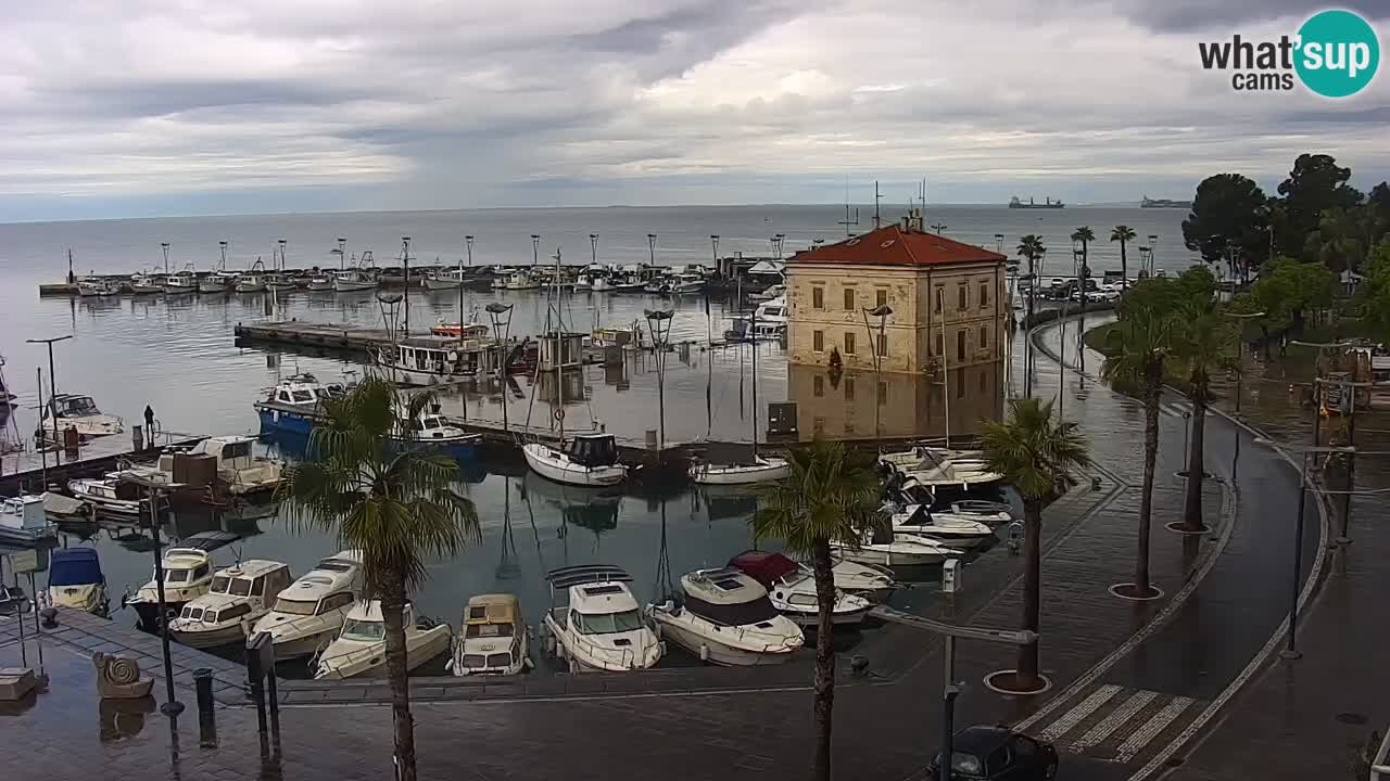 Il porto di Koper – Capodistria live webcam – porto crociere e mercantile – Slovenia