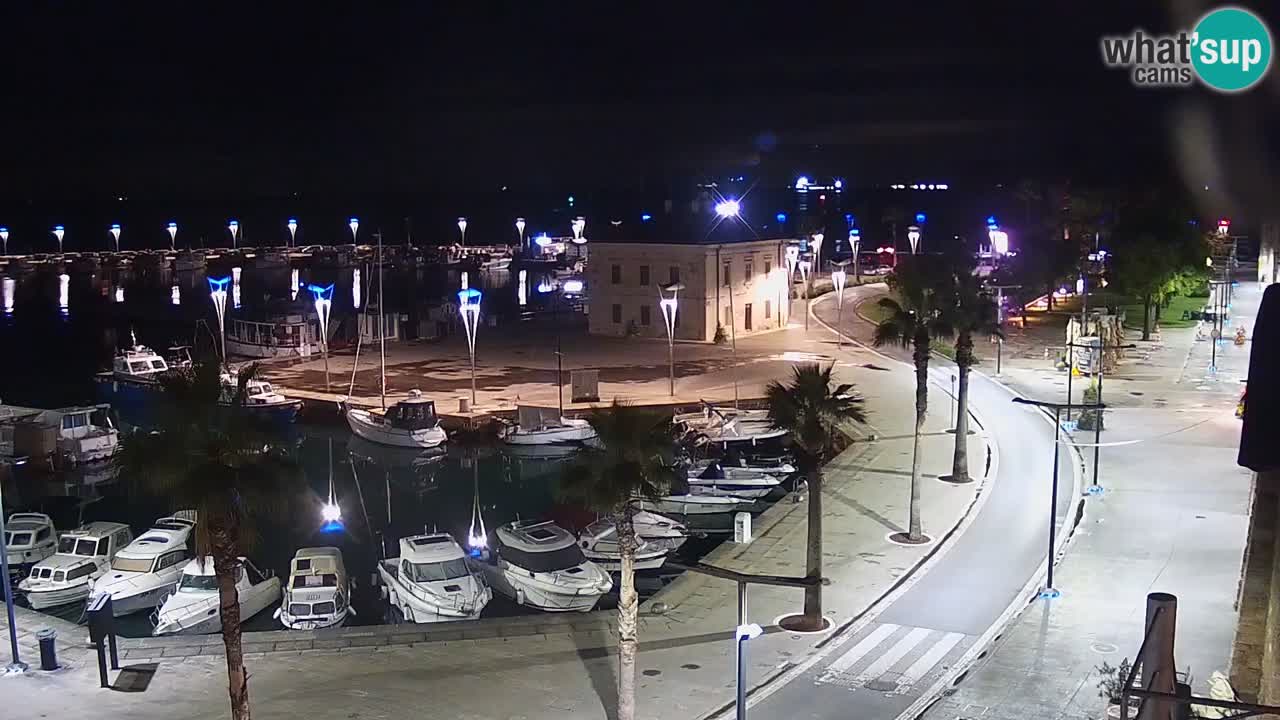 Webcam Koper – Panorama de la marina et de la promenade depuis le Grand Hotel Koper