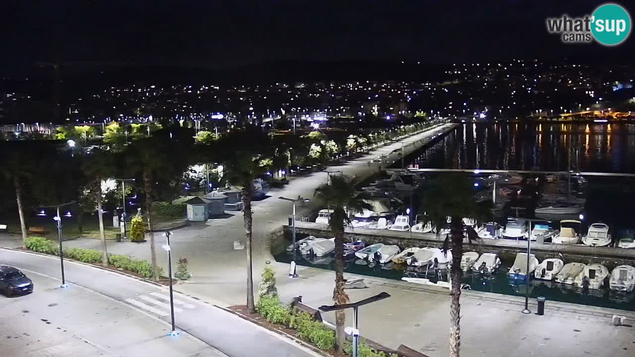 Webcam Koper – Panorama of the marina and promenade from the Grand Hotel Koper
