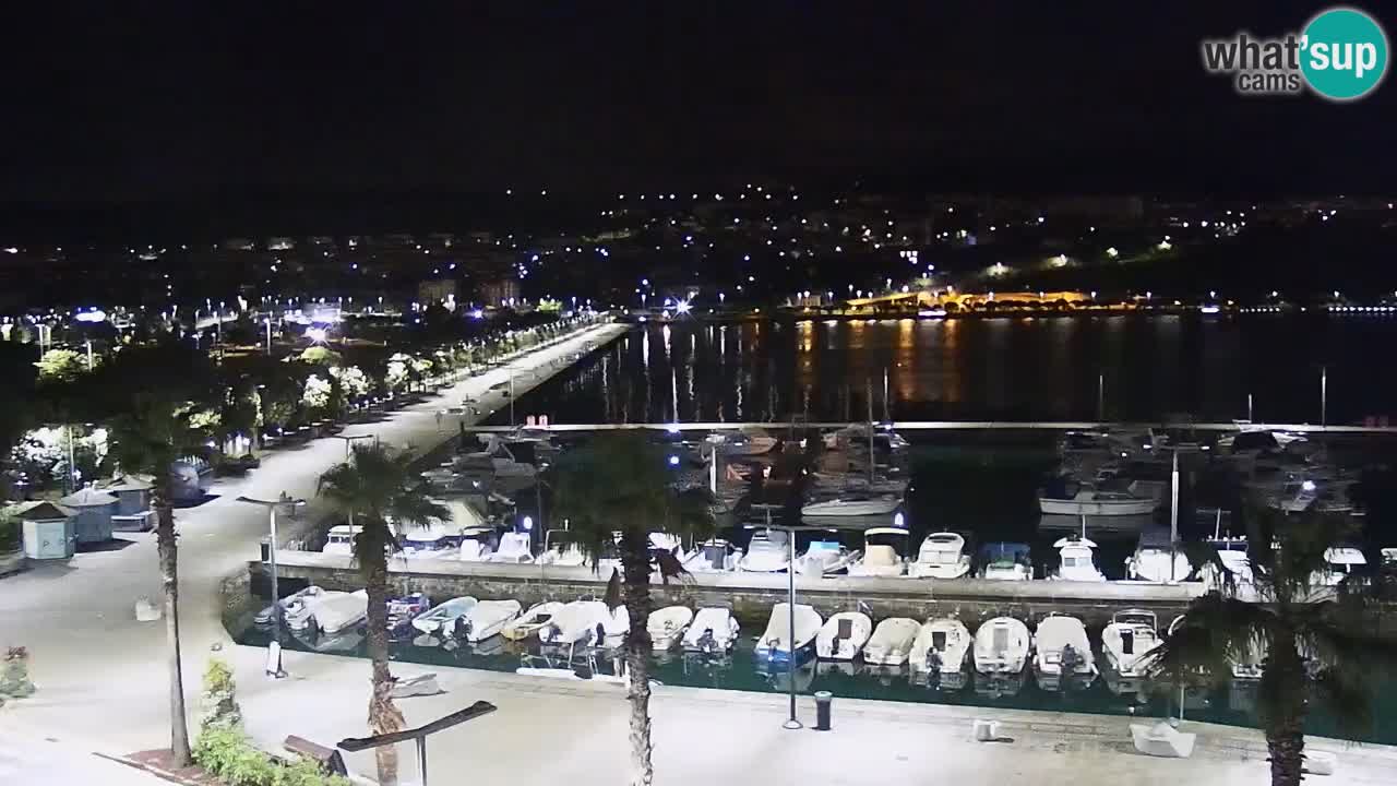 Webcam Capodistria – marina e lungo mare dall’Hotel Grand Koper