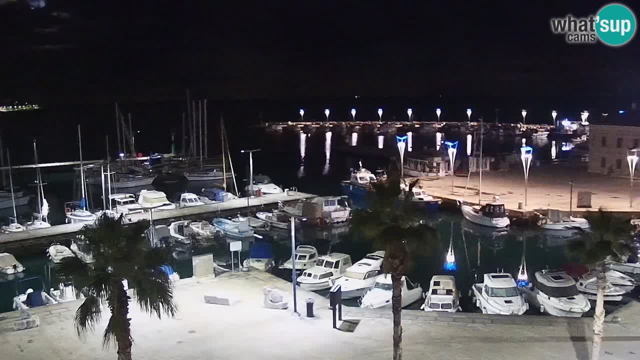 Webcam en direct du port de Koper – port de croisière et de fret – Slovénie