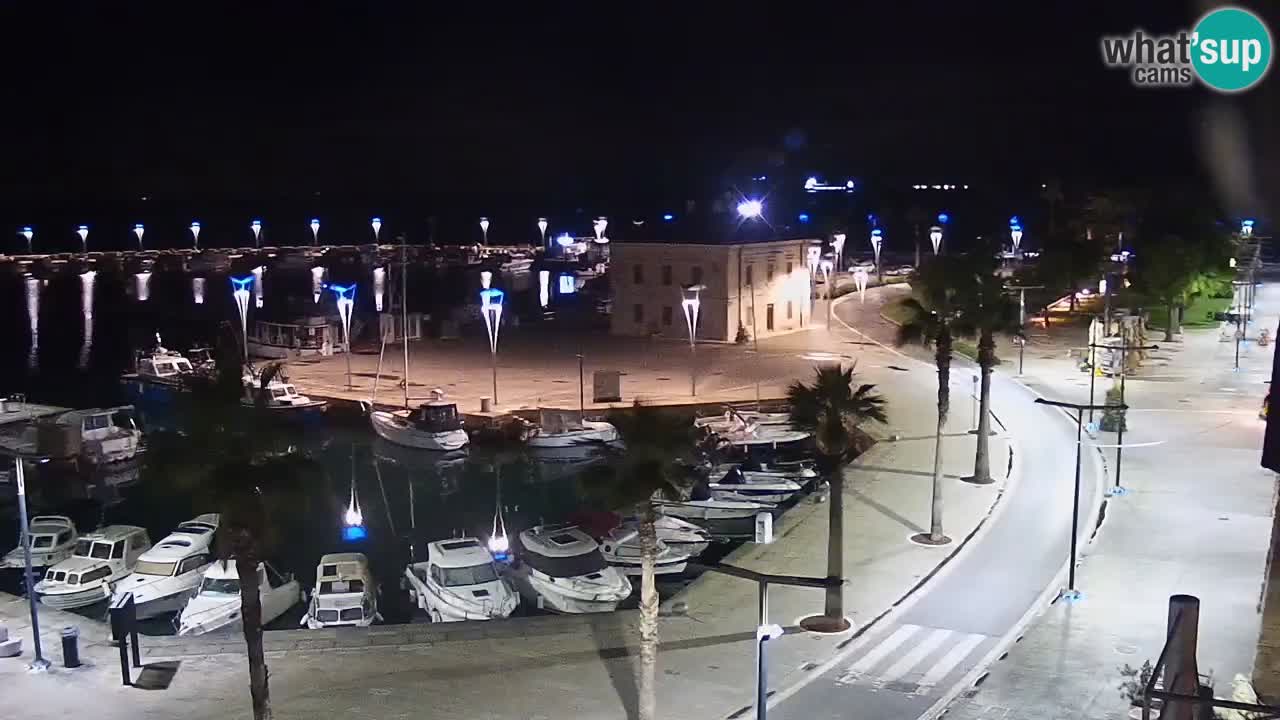Webcam Koper – Panorama of the marina and promenade from the Grand Hotel Koper
