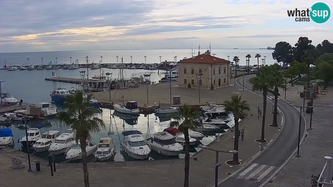 Webcam en vivo del Puerto de Koper – puerto de carga y cruceros – Eslovenia