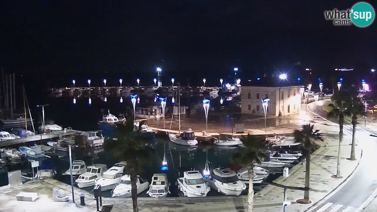 Webcam Koper – Panorama of the marina and promenade from the Grand Hotel Koper