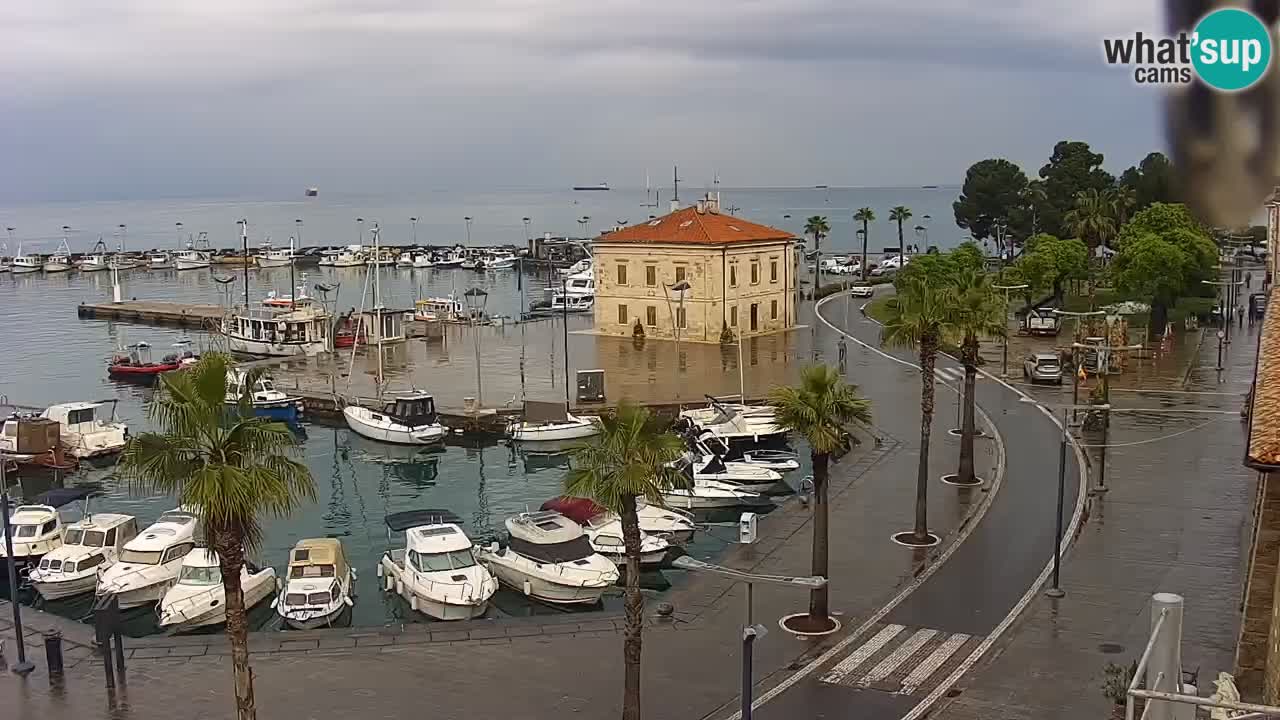 Webcam Capodistria – marina e lungo mare dall’Hotel Grand Koper