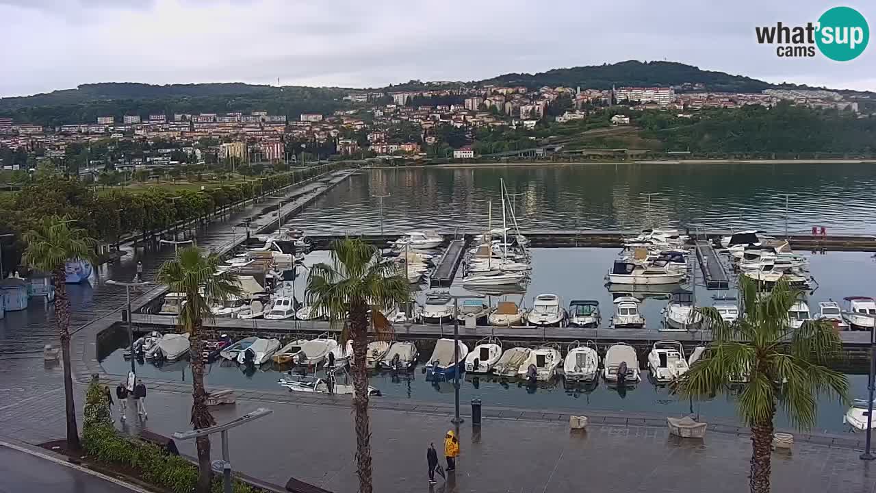 Webcam Capodistria – marina e lungo mare dall’Hotel Grand Koper