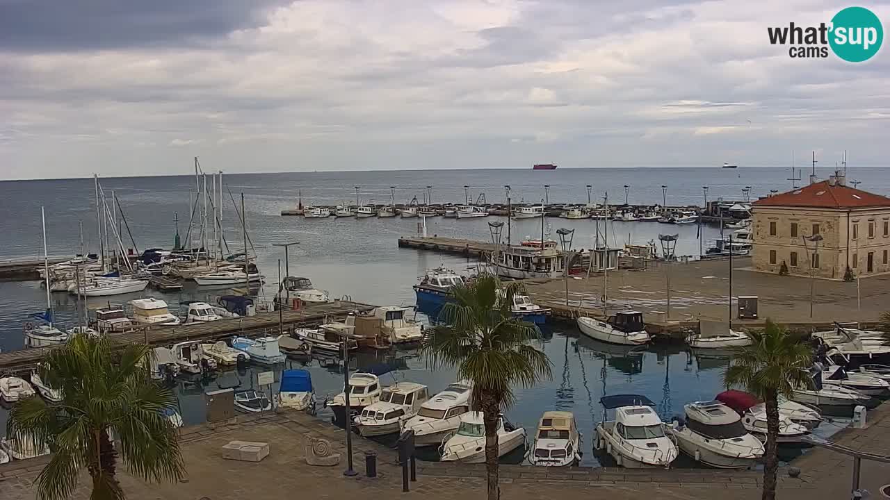 Webcam Capodistria – marina e lungo mare dall’Hotel Grand Koper
