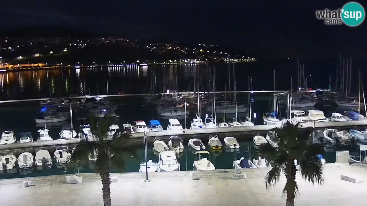 Camera en vivo Koper – puerto deportivo y paseo marítimo desde el Hotel Grand Koper