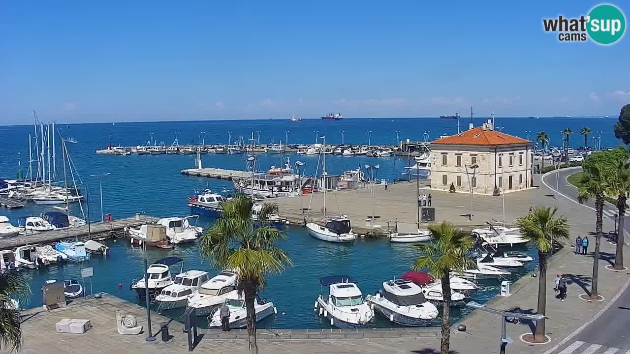 Webcam en vivo del Puerto de Koper – puerto de carga y cruceros – Eslovenia