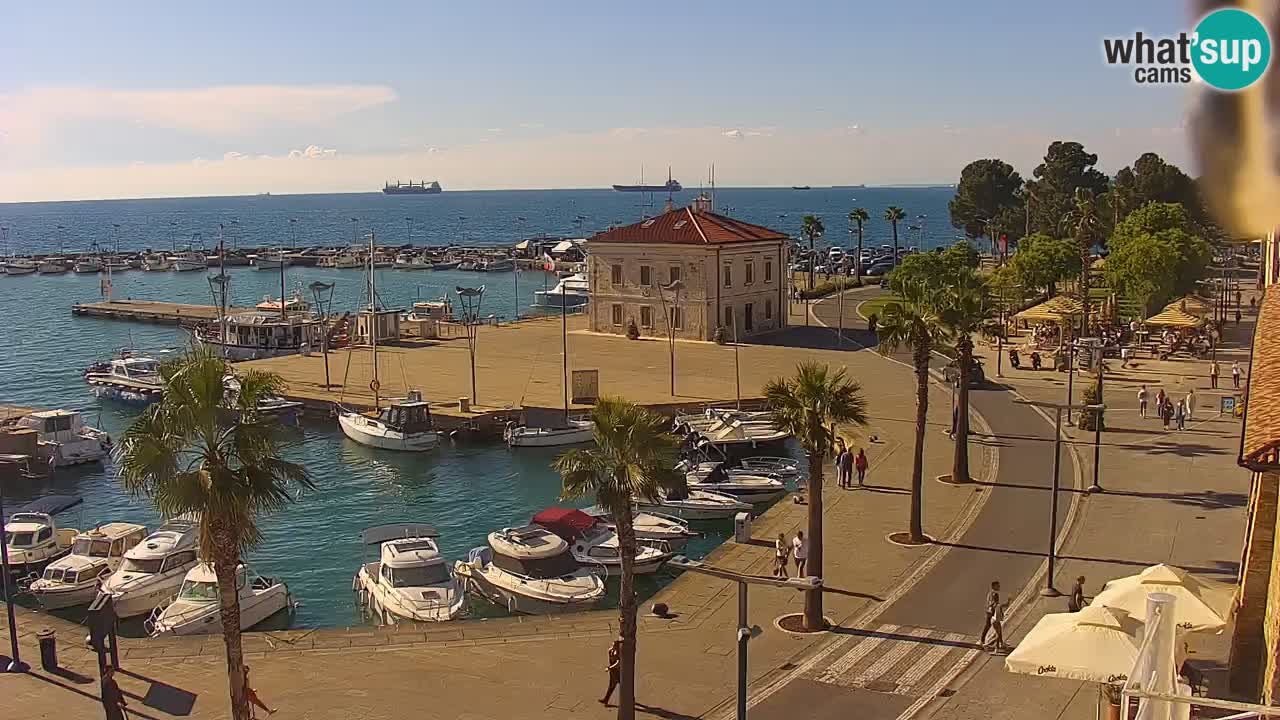 Web kamera Koper – marina i promenada – hotel Grand Koper