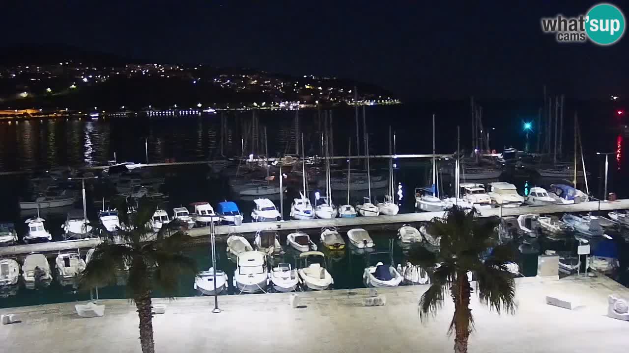 Webcam Koper – Panorama of the marina and promenade from the Grand Hotel Koper