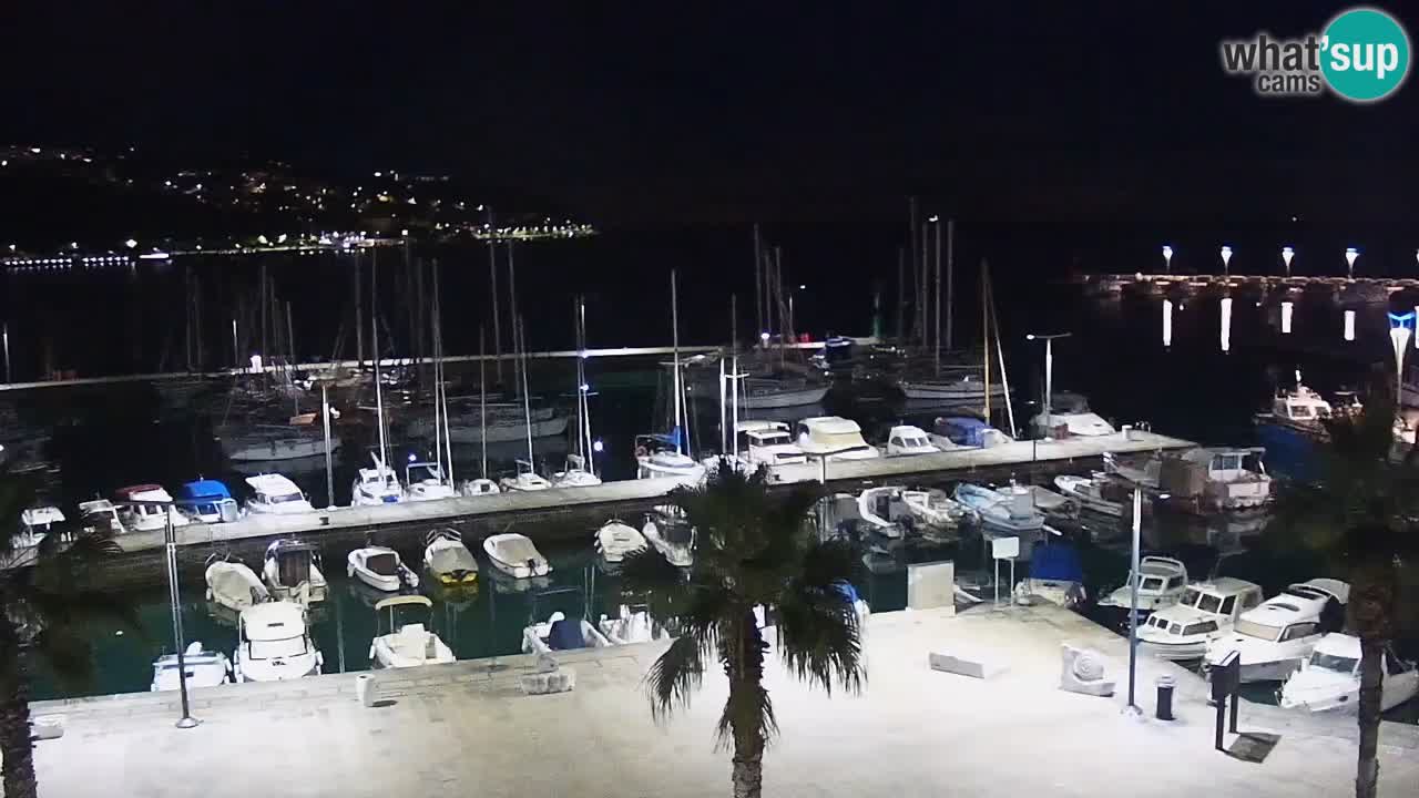 Spletna kamera Koper – Panorama na marino in promenado s Hotela Grand Koper