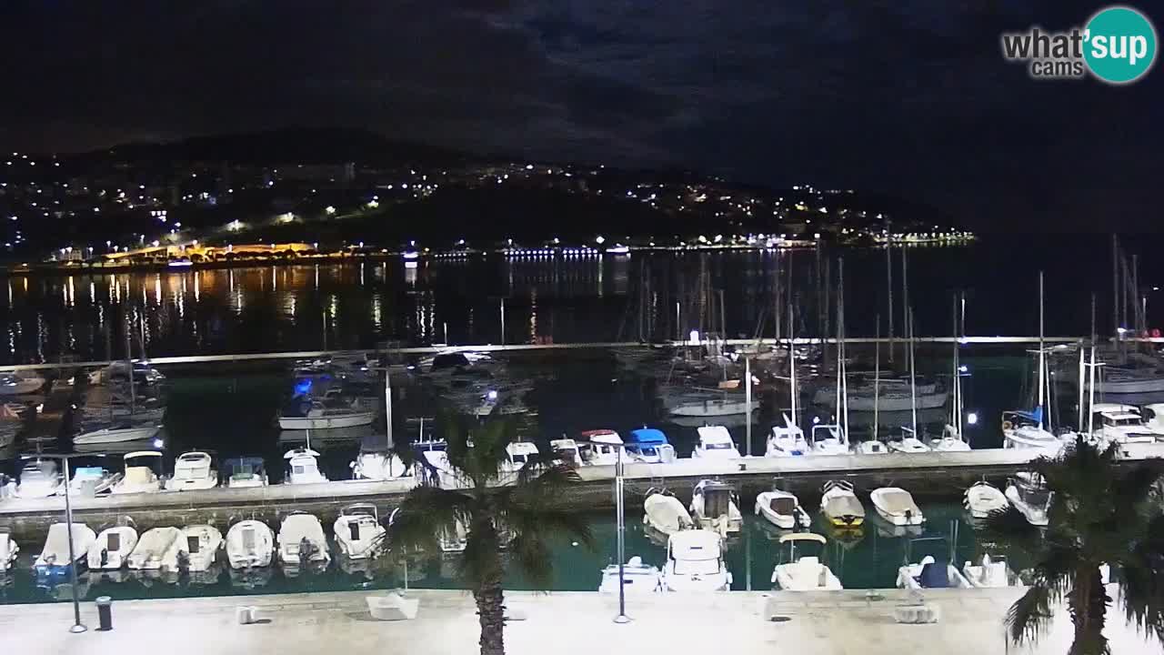 Webcam en direct du port de Koper – port de croisière et de fret – Slovénie