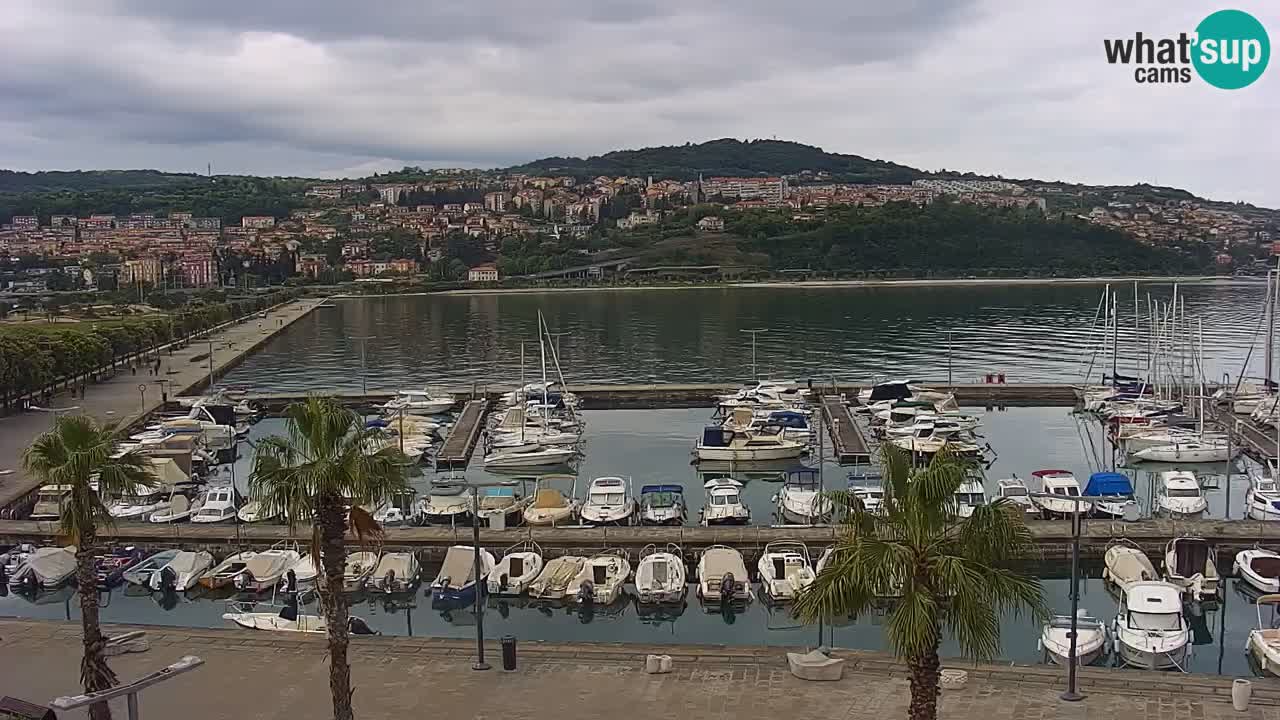 Webcam en direct du port de Koper – port de croisière et de fret – Slovénie