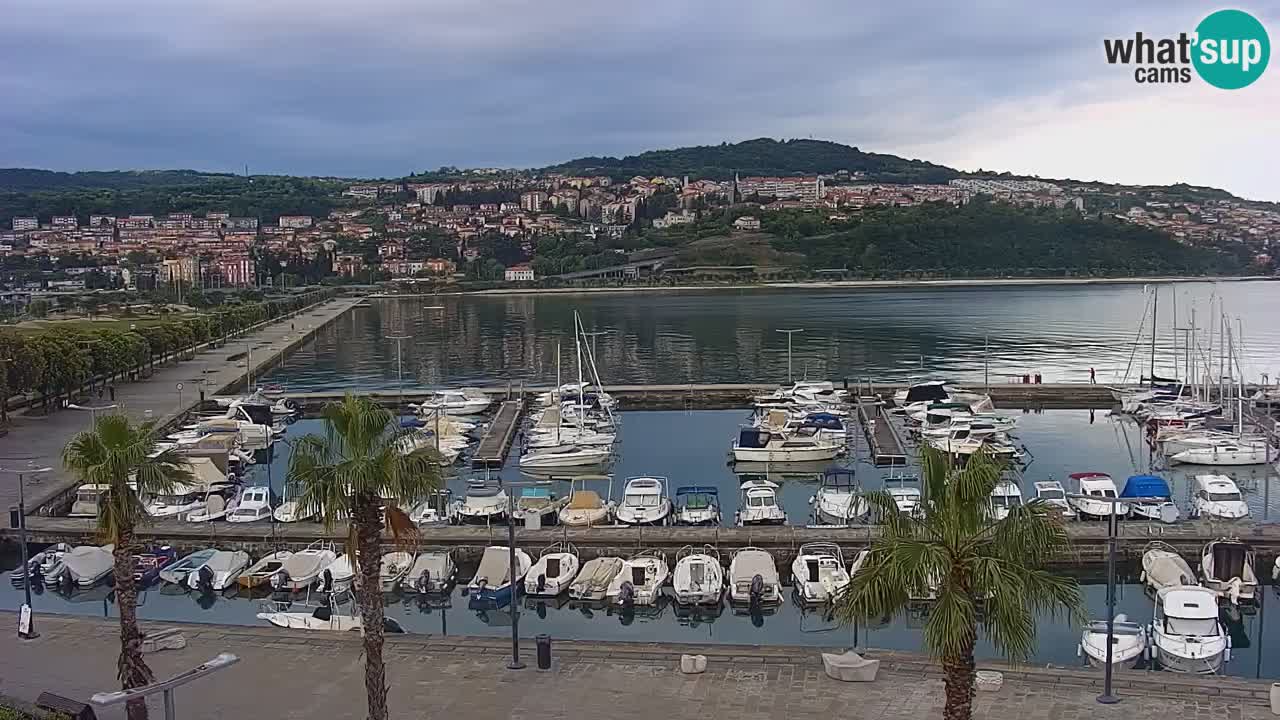 Spletna kamera Luka Koper v živo – Potniški terminal in tovorno pristanišče – Slovenija