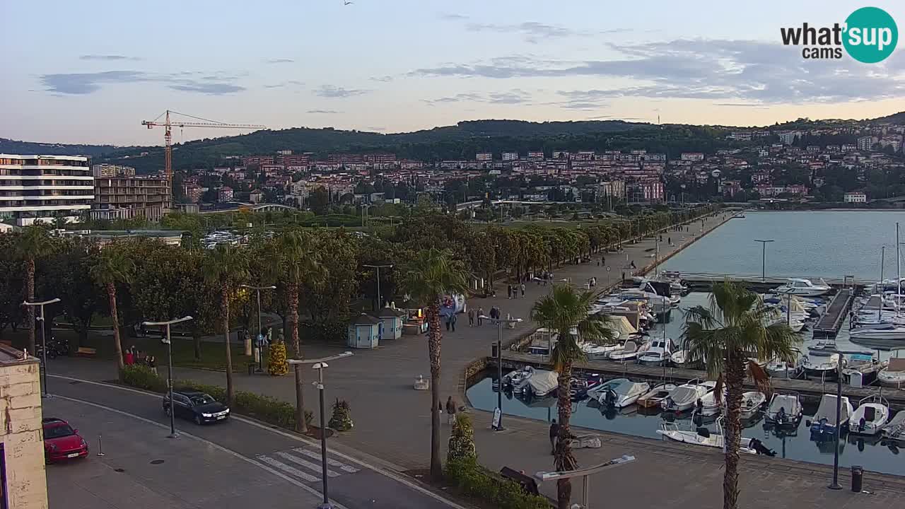 Webcam Capodistria – marina e lungo mare dall’Hotel Grand Koper