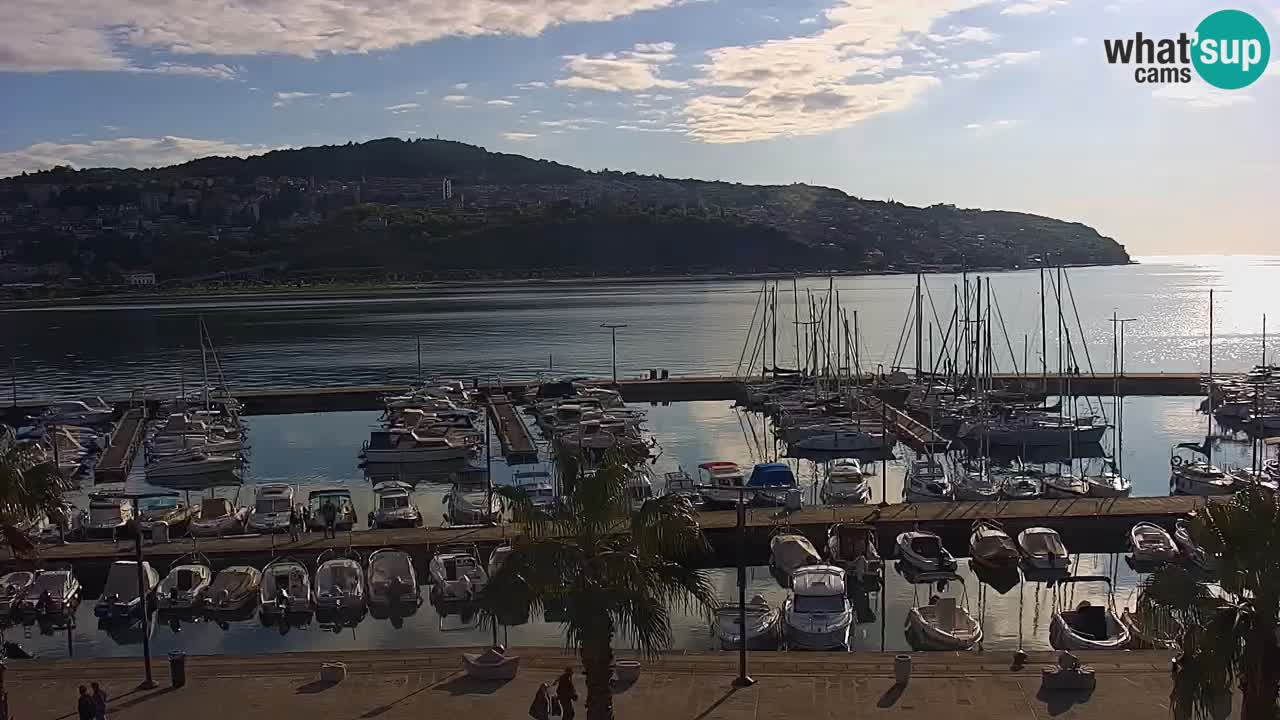 Spletna kamera Luka Koper v živo – Potniški terminal in tovorno pristanišče – Slovenija