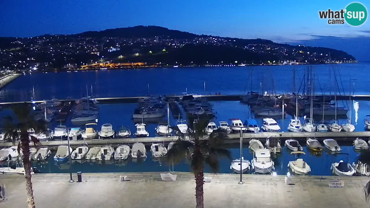 Webcam en direct du port de Koper – port de croisière et de fret – Slovénie