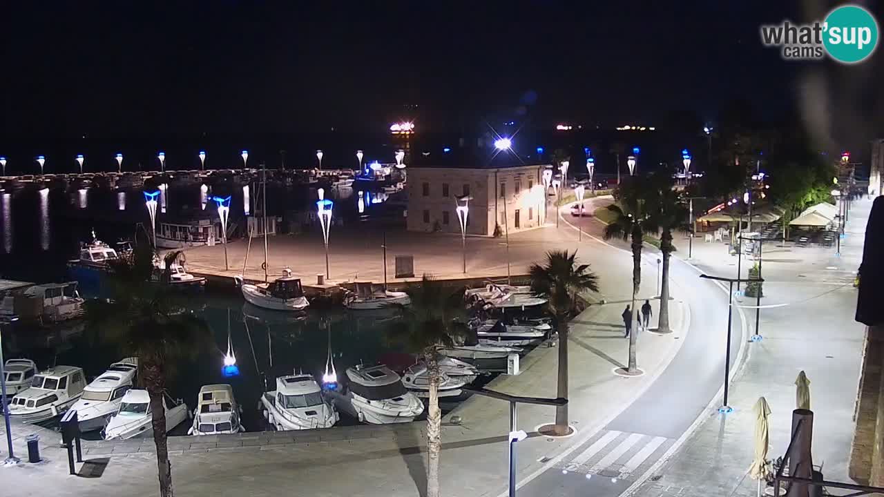 Spletna kamera Koper – Panorama na marino in promenado s Hotela Grand Koper