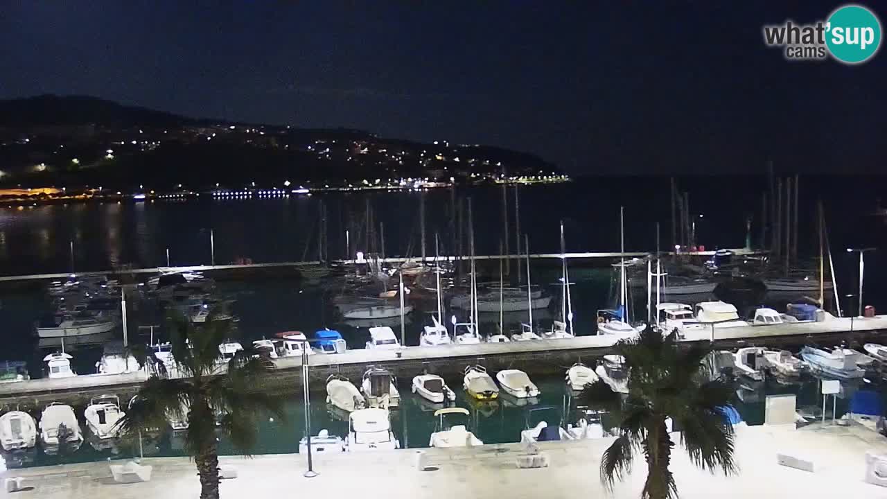 Webcam en direct du port de Koper – port de croisière et de fret – Slovénie