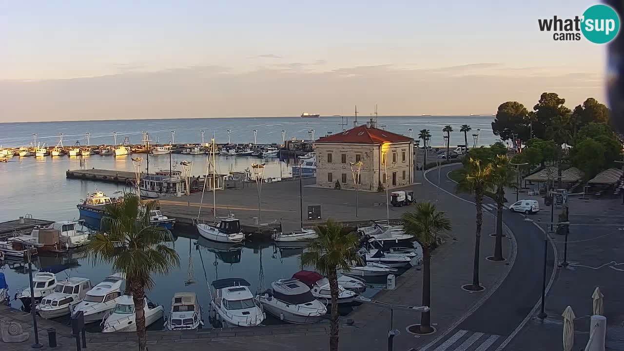 The Port of Koper live webcam – cruise and cargo port – Slovenia