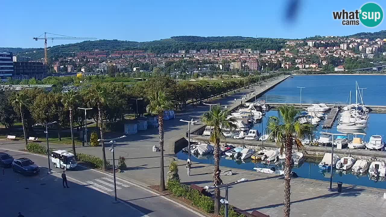 Luka Kopar uživo web kamera – Turistički terminal i teretna luka – Slovenija