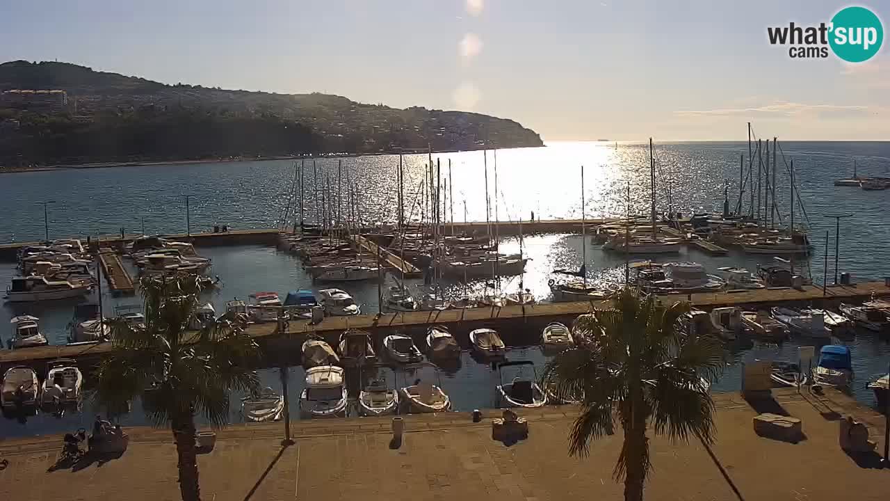Webcam en direct du port de Koper – port de croisière et de fret – Slovénie