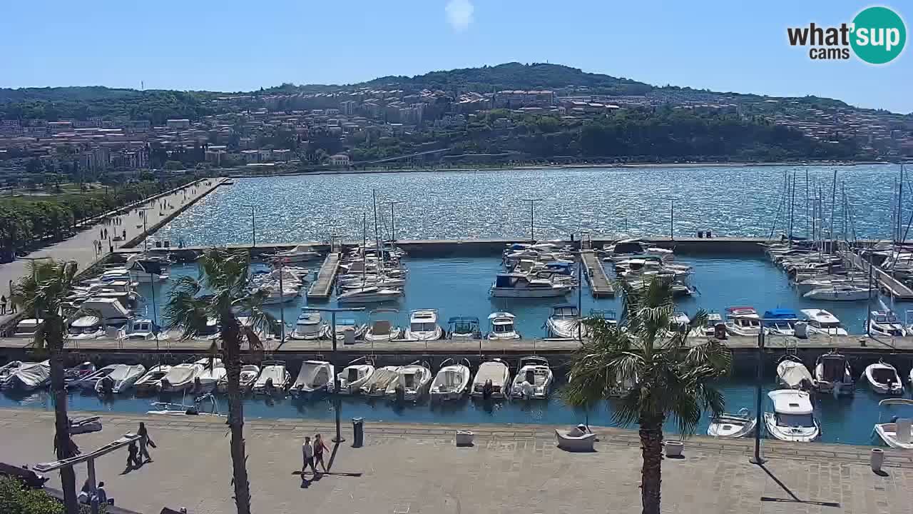 Web kamera Koper – marina i promenada – hotel Grand Koper