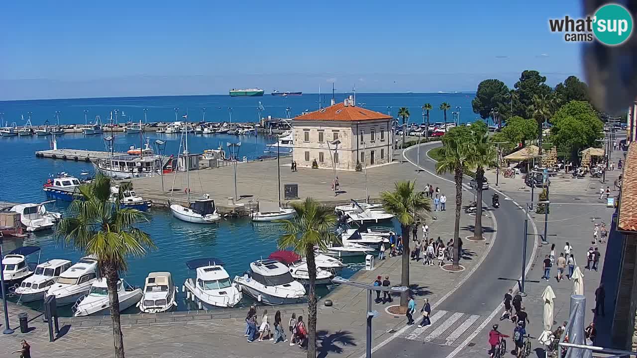 Luka Kopar uživo web kamera – Turistički terminal i teretna luka – Slovenija