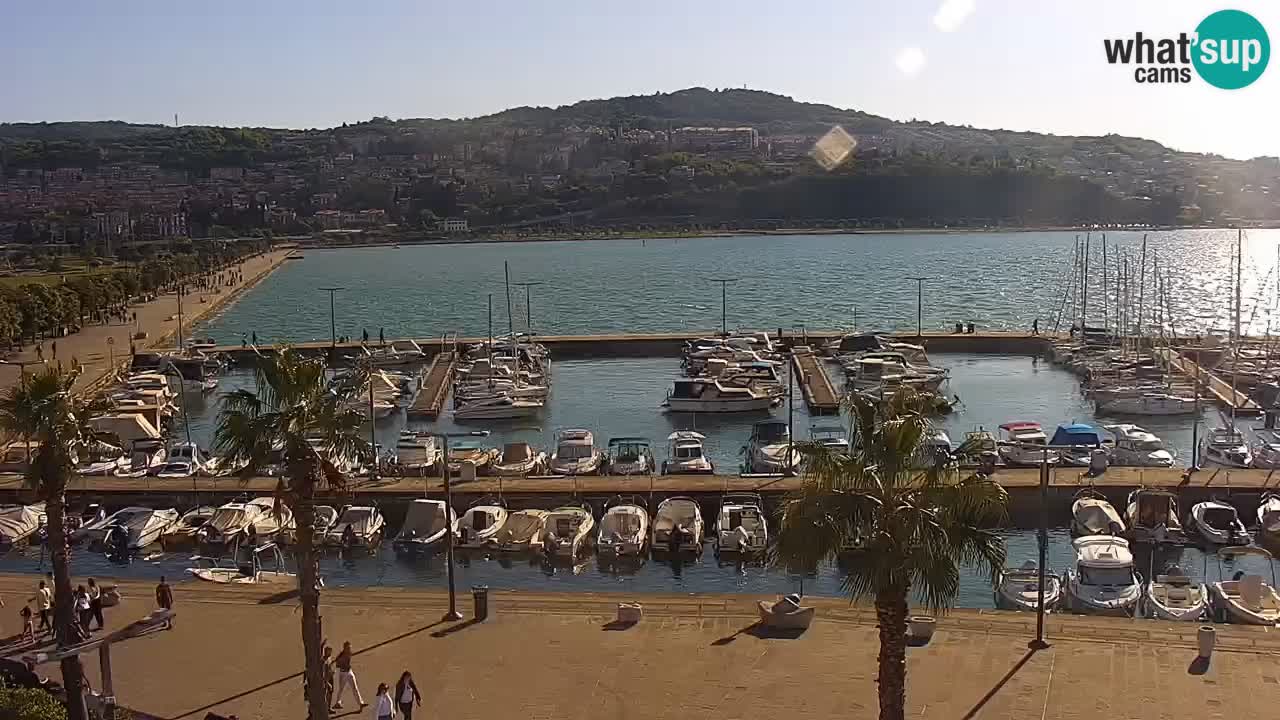 Webcam Capodistria – marina e lungo mare dall’Hotel Grand Koper
