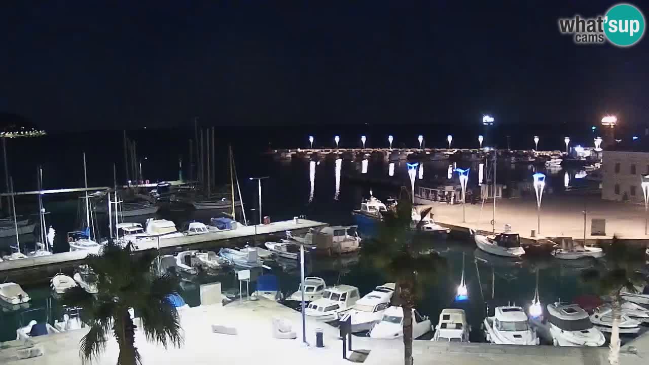 Webcam Capodistria – marina e lungo mare dall’Hotel Grand Koper