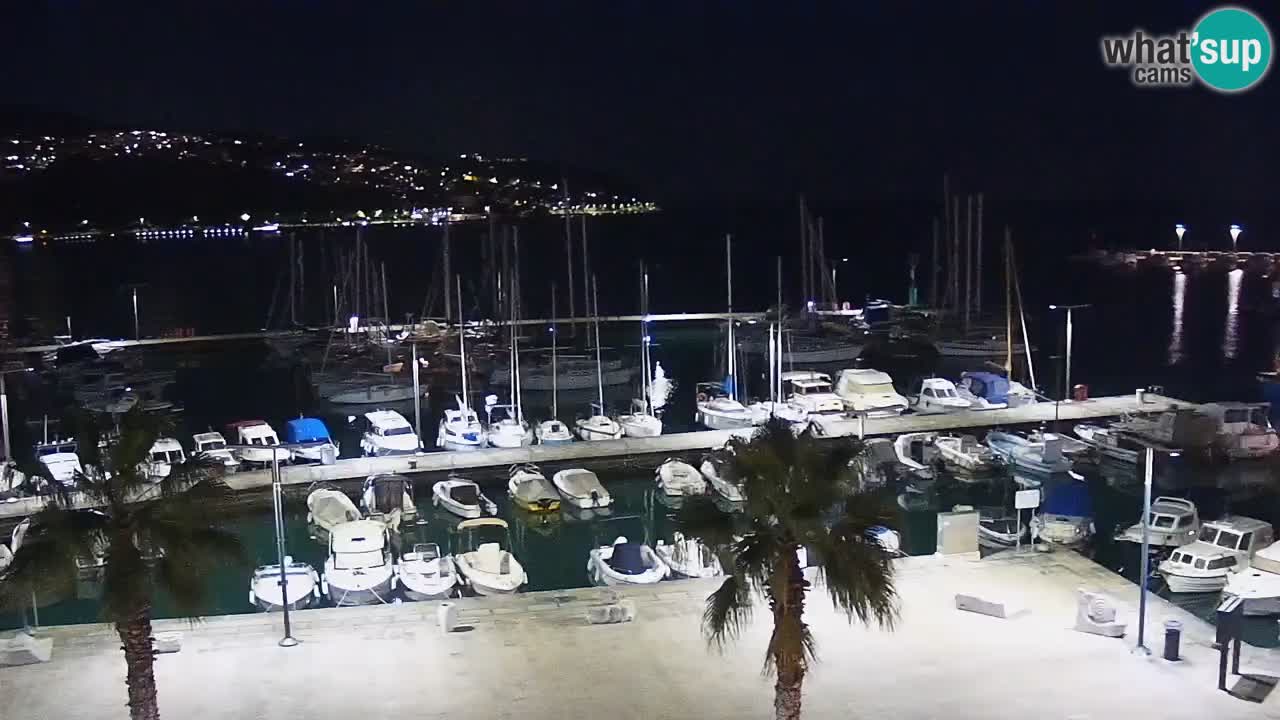 Webcam Koper – Panorama of the marina and promenade from the Grand Hotel Koper