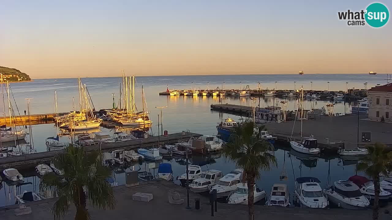 Webcam Capodistria – marina e lungo mare dall’Hotel Grand Koper