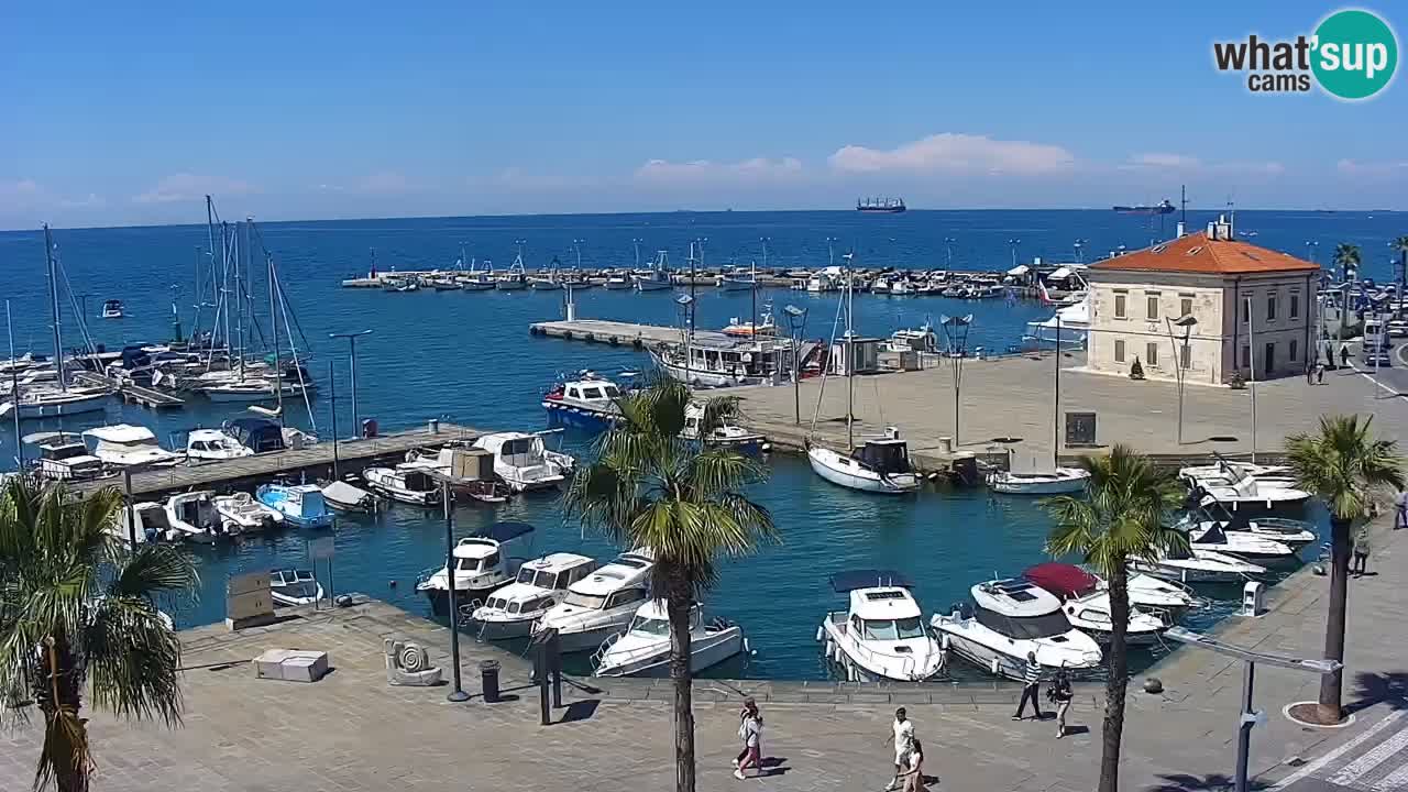 Il porto di Koper – Capodistria live webcam – porto crociere e mercantile – Slovenia