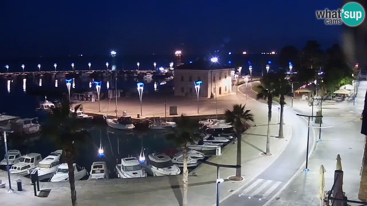 Webcam en direct du port de Koper – port de croisière et de fret – Slovénie