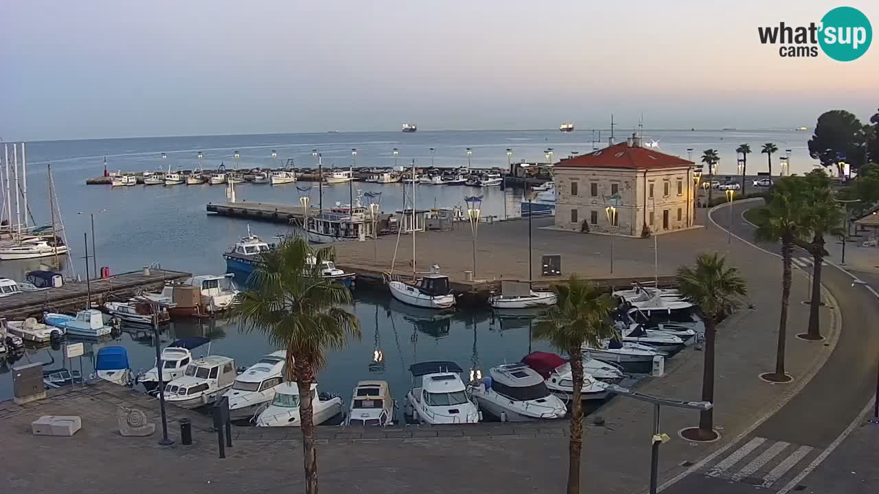Webcam Capodistria – marina e lungo mare dall’Hotel Grand Koper