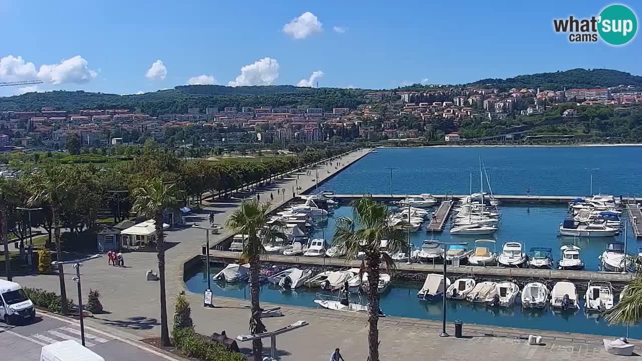 Webcam Capodistria – marina e lungo mare dall’Hotel Grand Koper